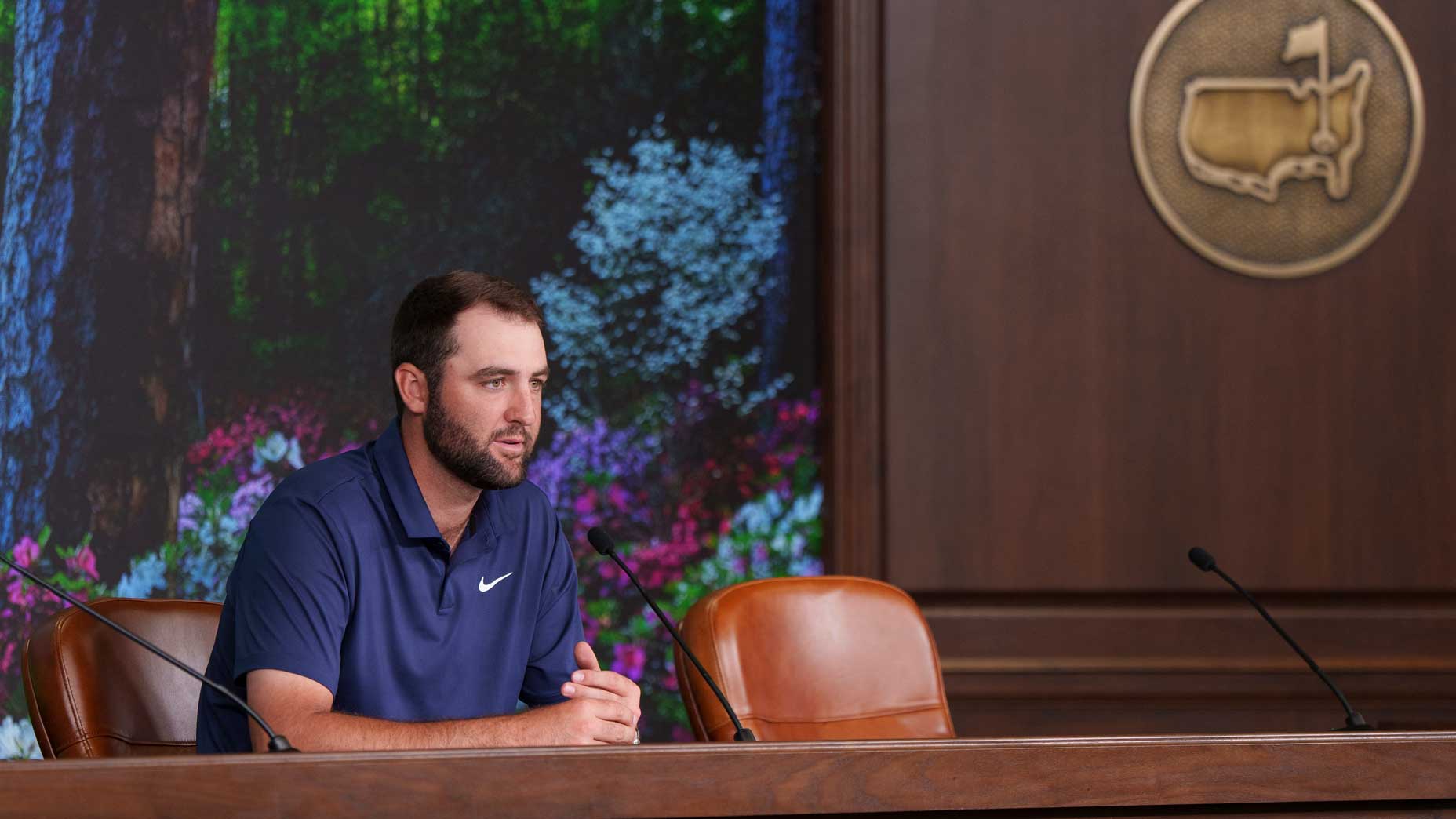 Scottie Scheffler on Tuesday at the Masters.