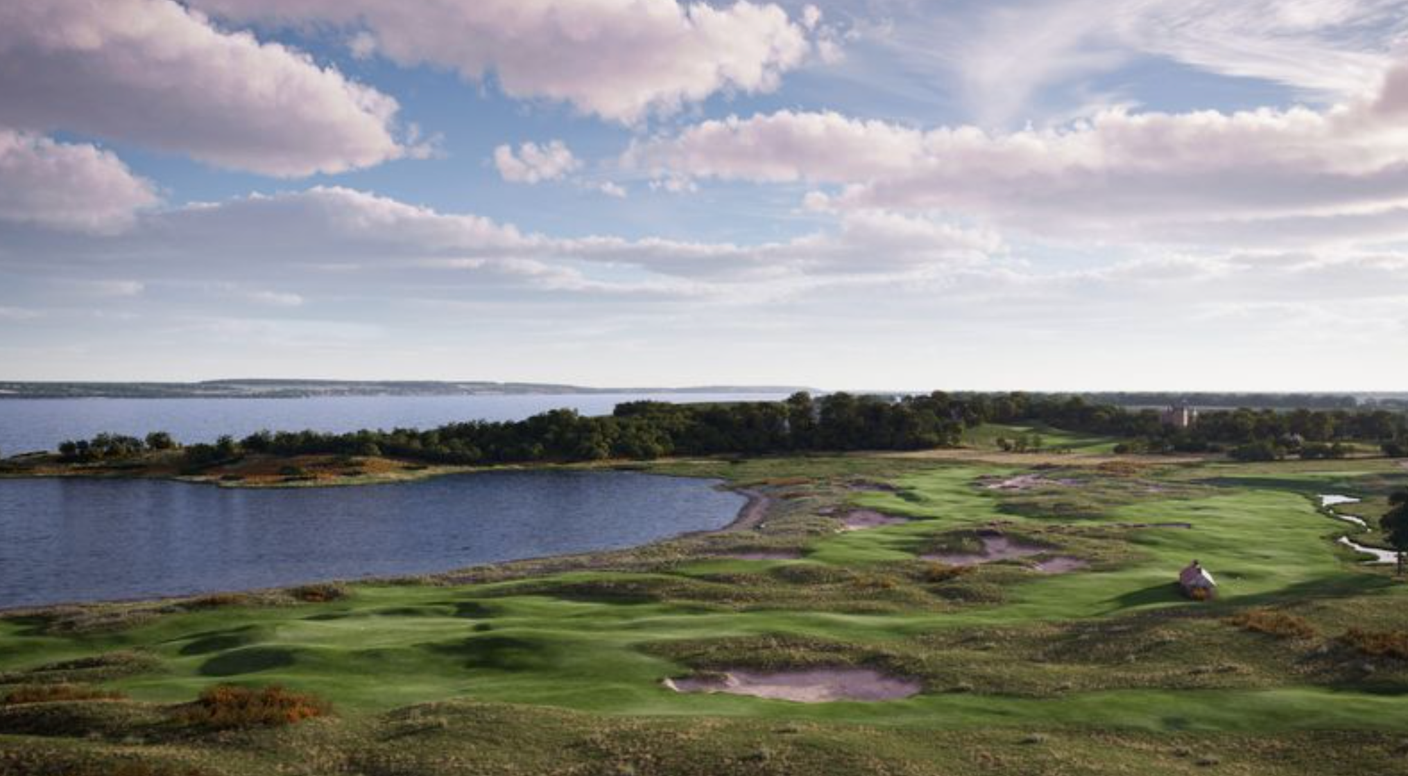 artistic rendering of old petty in the Scottish Highlands
