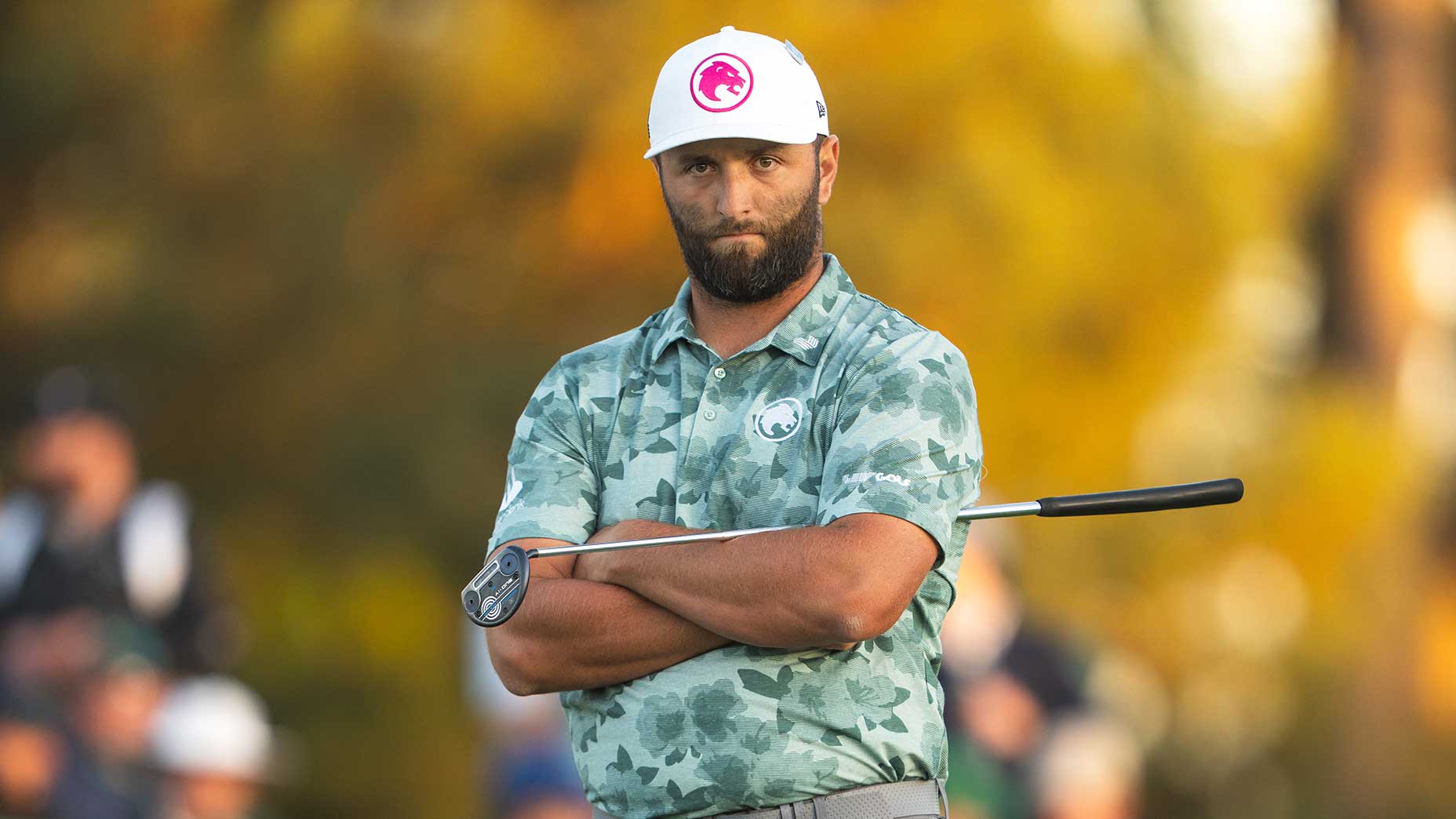 jon rahm at the 2024 masters on friday