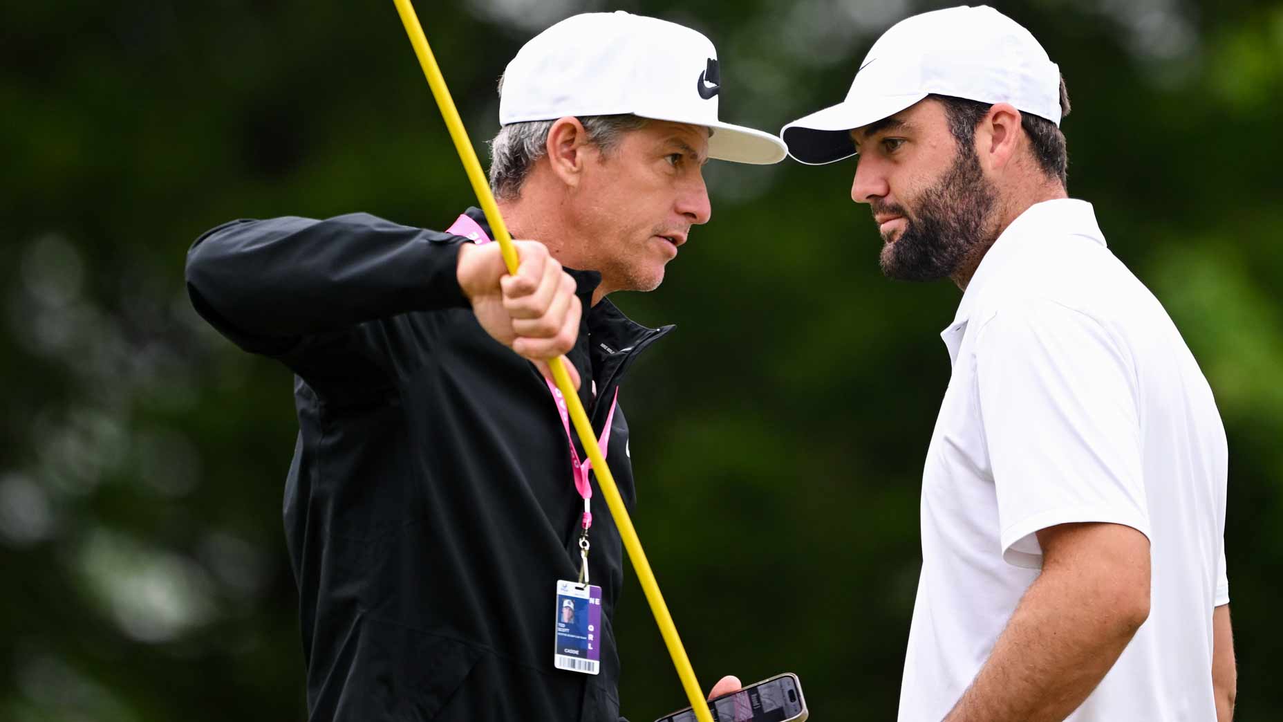Pro golfer Scottie Scheffler and Ted Scott at the PGA Championship.