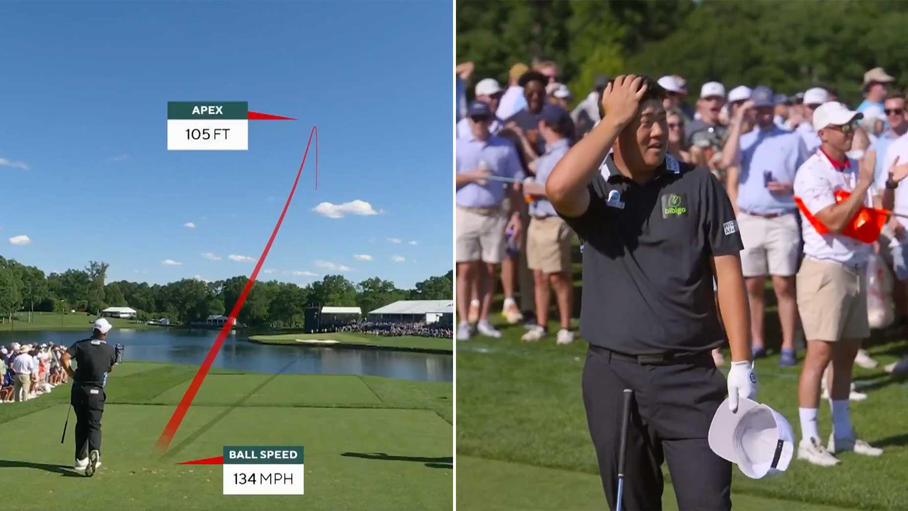 Sungjae Im got a brutal break on the 17th hole.