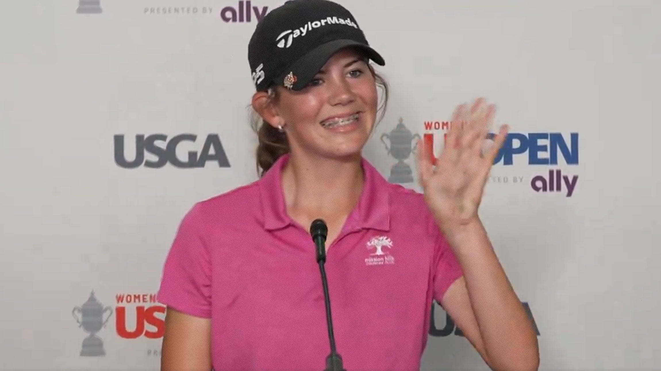 Asterisk Talley at the U.S. Women's Open.
