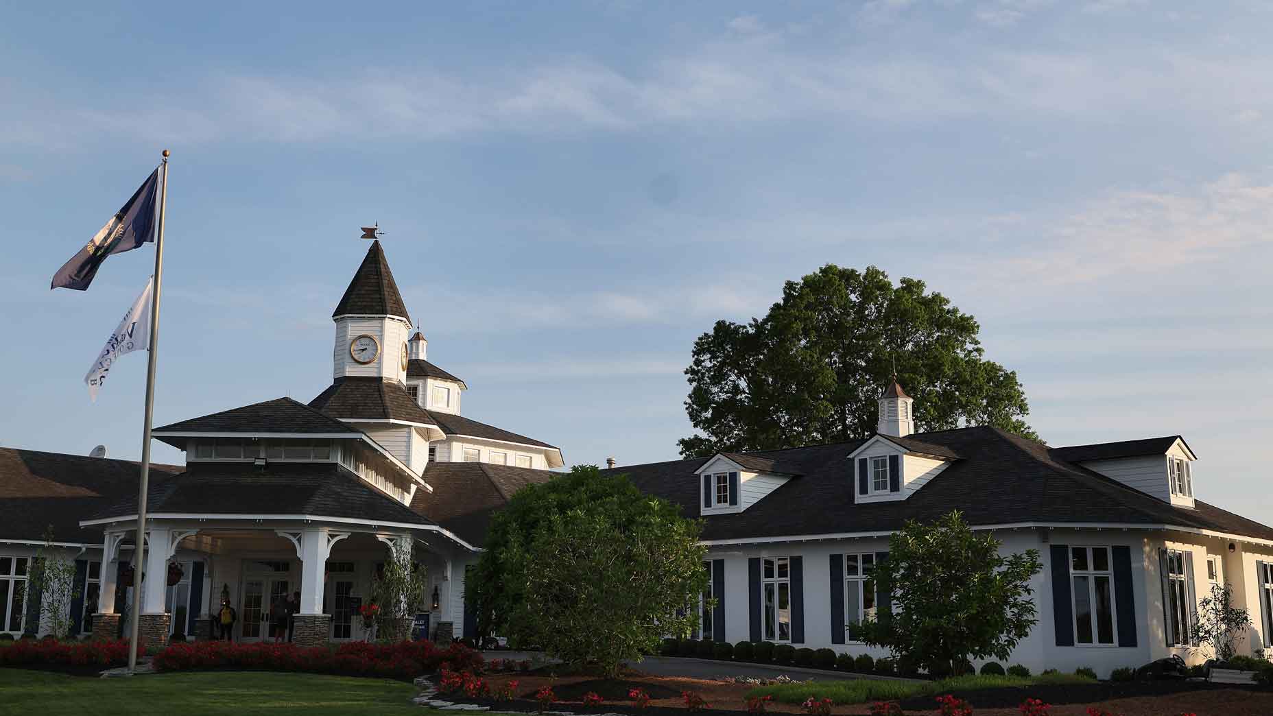 The clubhouse at Valhalla, host of this week's PGA Championship