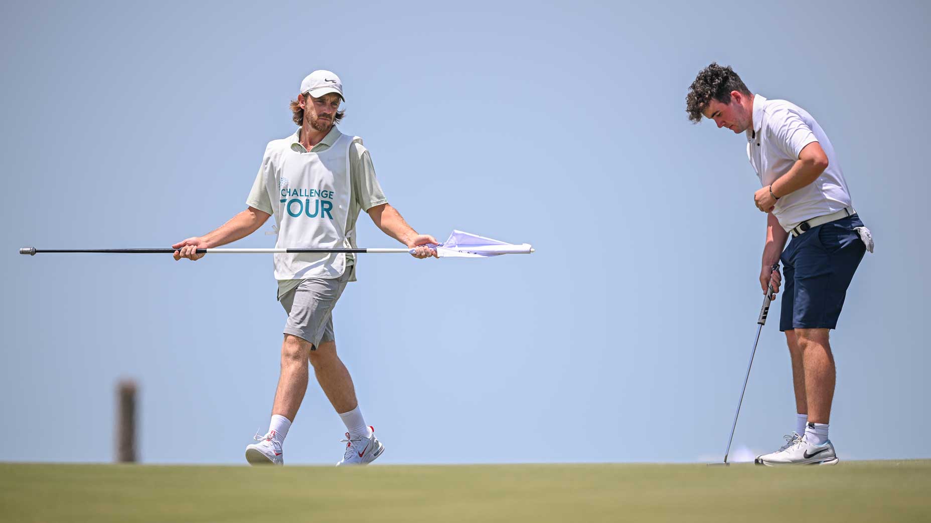 Tommy Fleetwood and his son Oscar Craig.