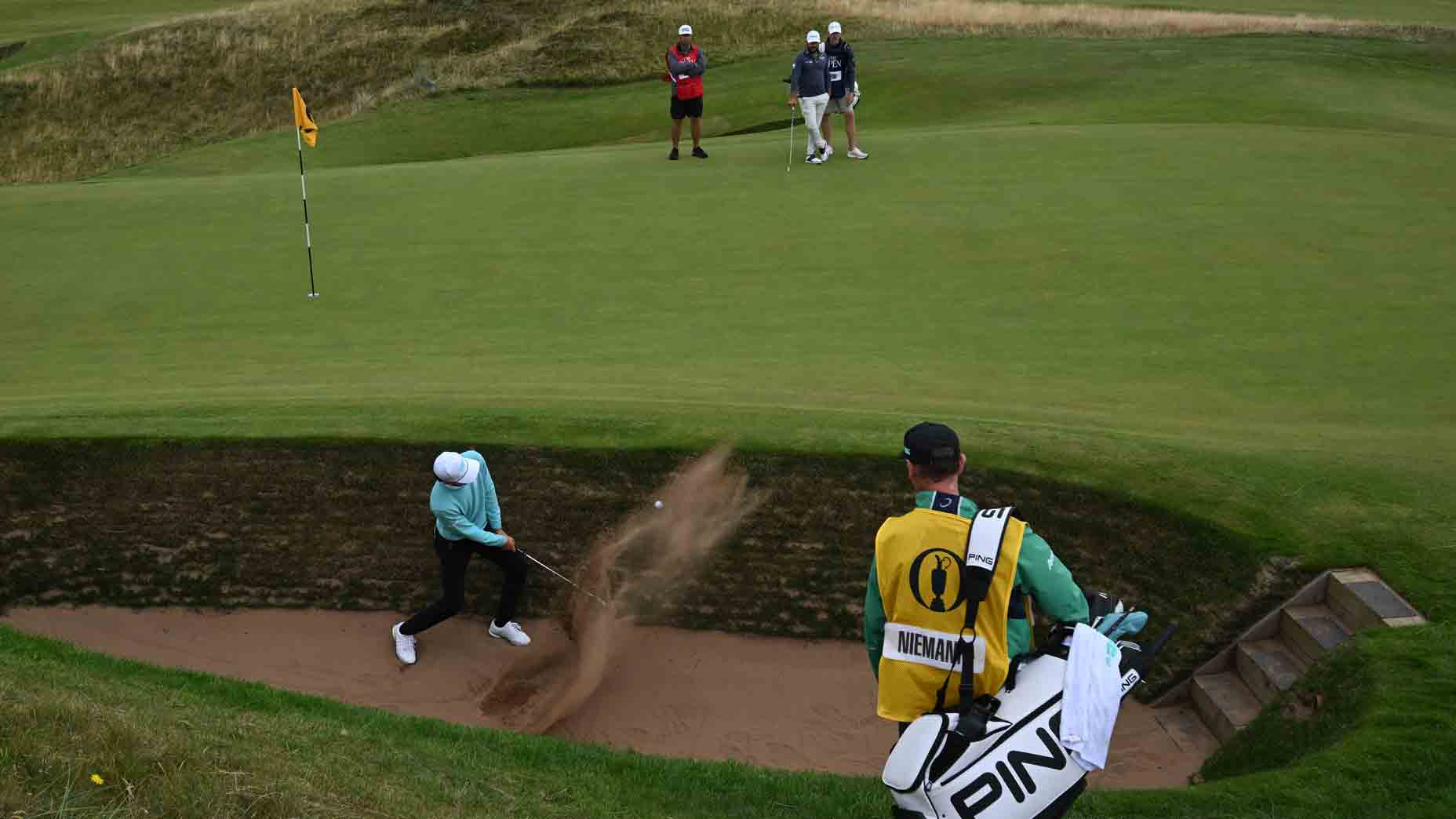 ‘Playing Ping-Pong’: LIV pro is 15 yards away at Open, then takes 7 shots