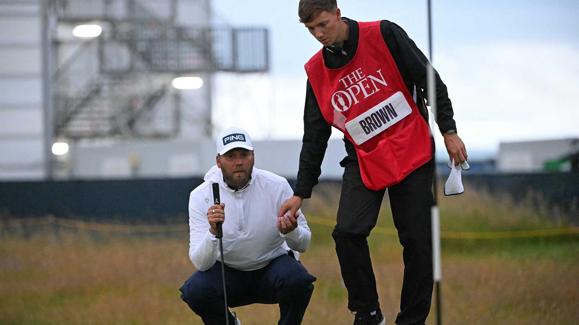 How Open contender's caddie saved his round in dying light at Troon