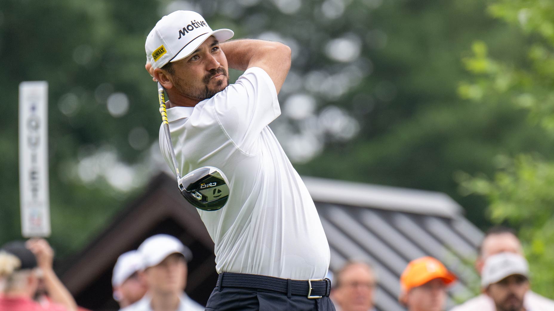 Jason Day hits shot at Travelers Championship