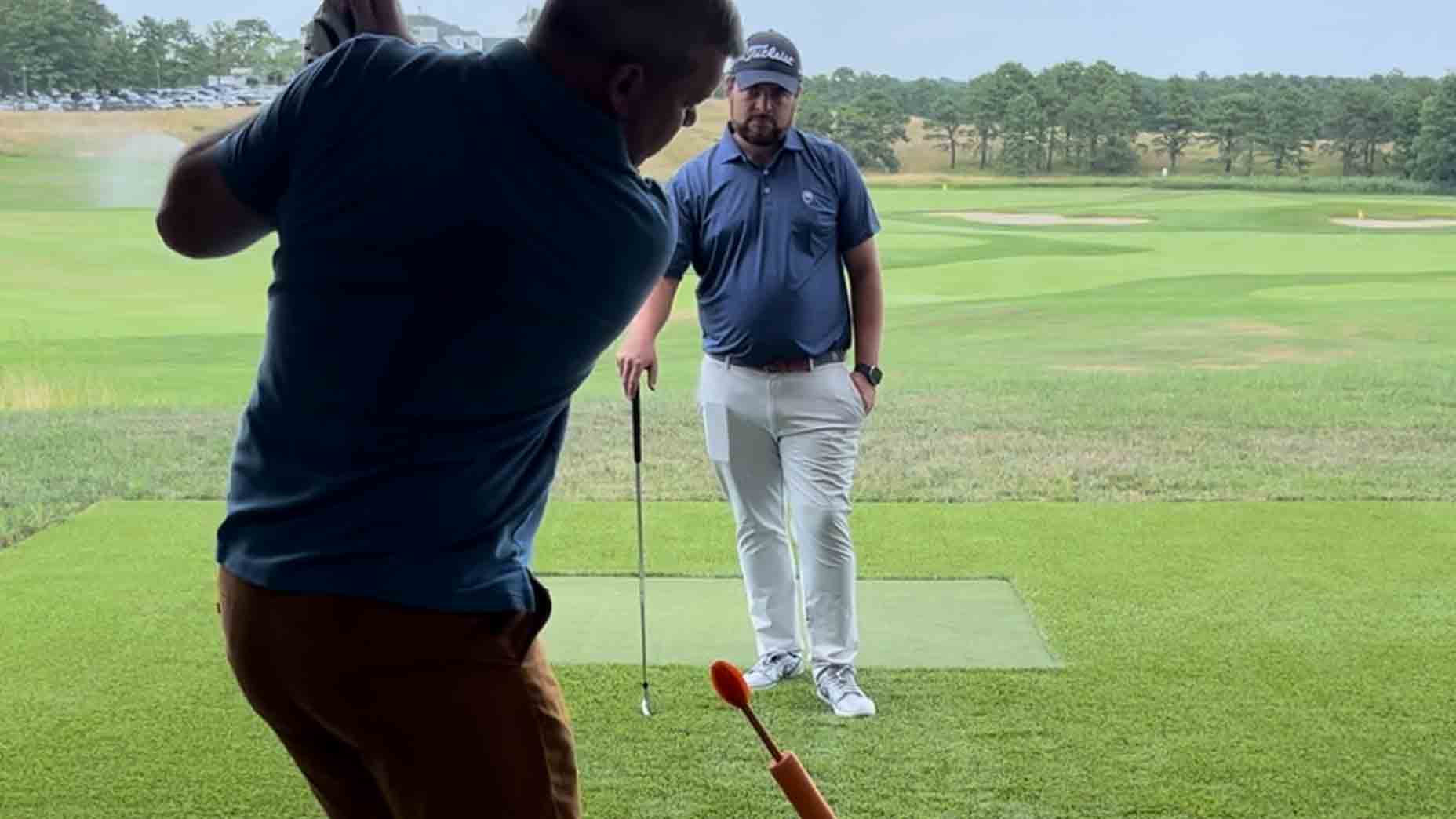 This desperate golfer was ready to quit. We set out to save him