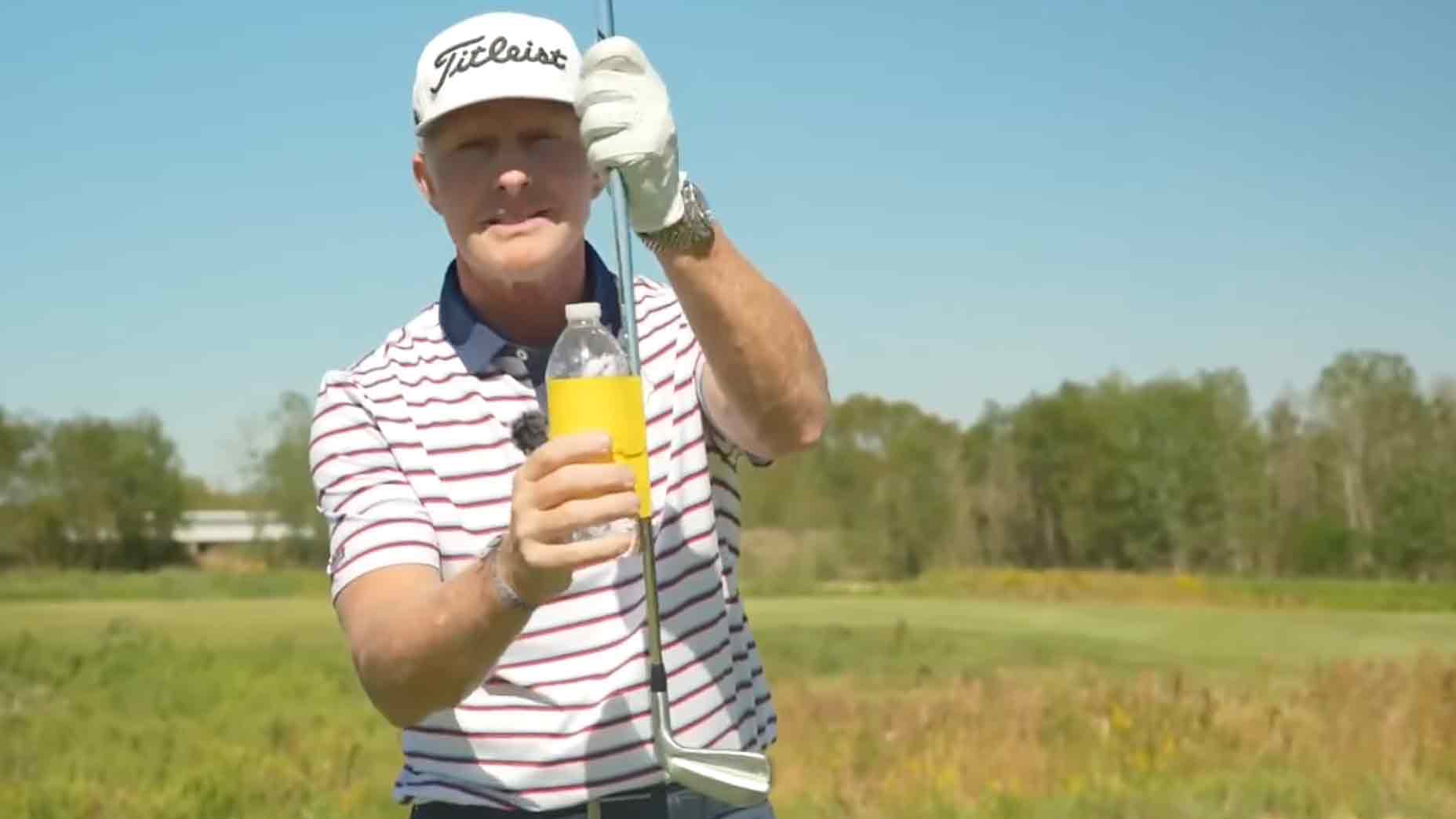 GOLF Top 100 Teacher Cameron McCormick shows how a simple water bottle can improve your swing tempo and lead to better shot results