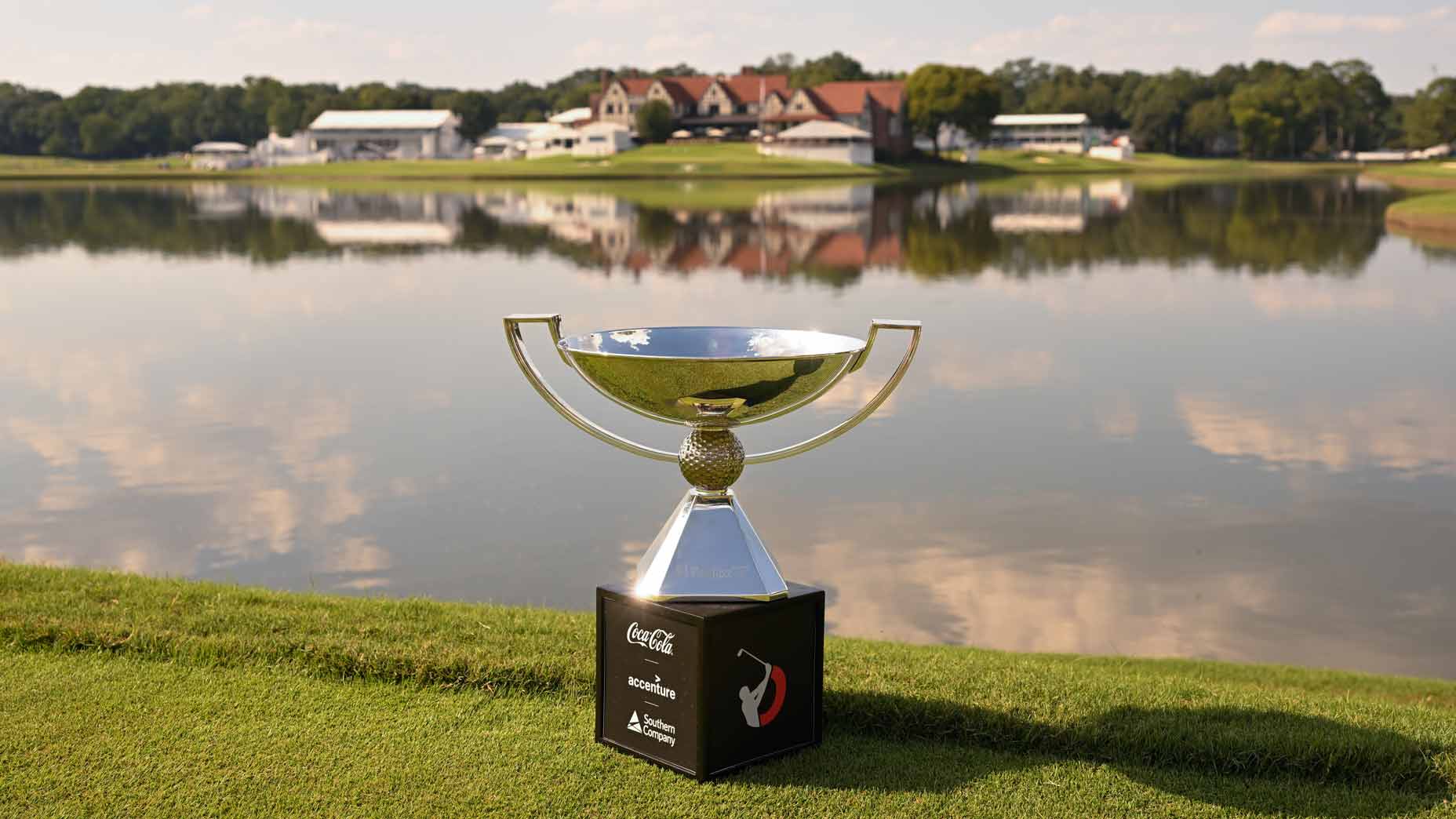 FedEx Cup trophy pictured prior to the 2024 TOUR Championship at East Lake Golf Club.