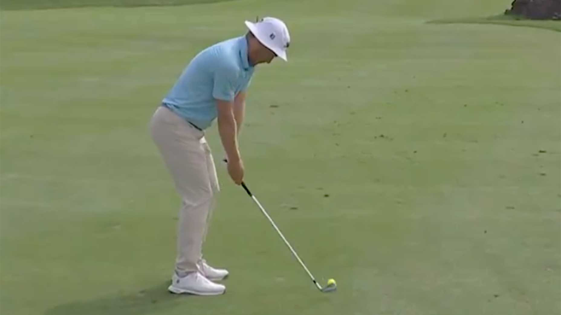 Why this pro was annoyed after holing out from 177 yards