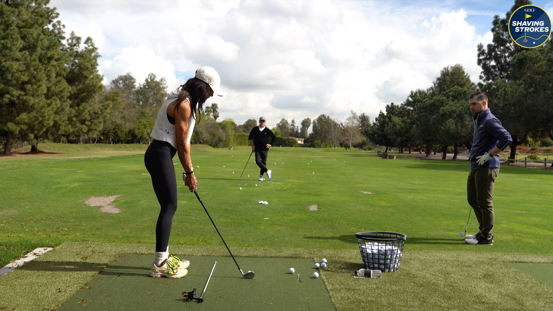 GOLF Instruction Editor Nick Dimengo used this 'Simon Says' drill with former pro Veronica Felibert, instilling confidence during practice
