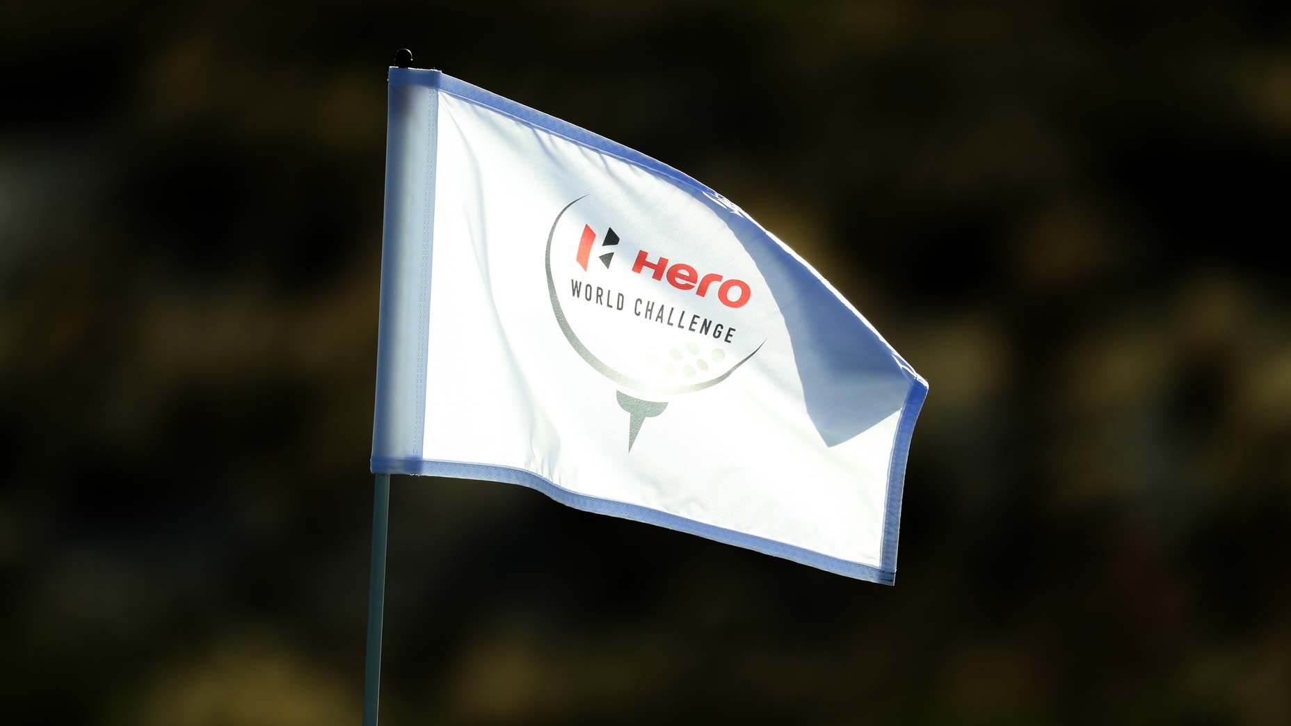 A Hero World Challenge flag on the 17th hole is shown during round three of the Hero World Challenge at Albany, Bahamas.