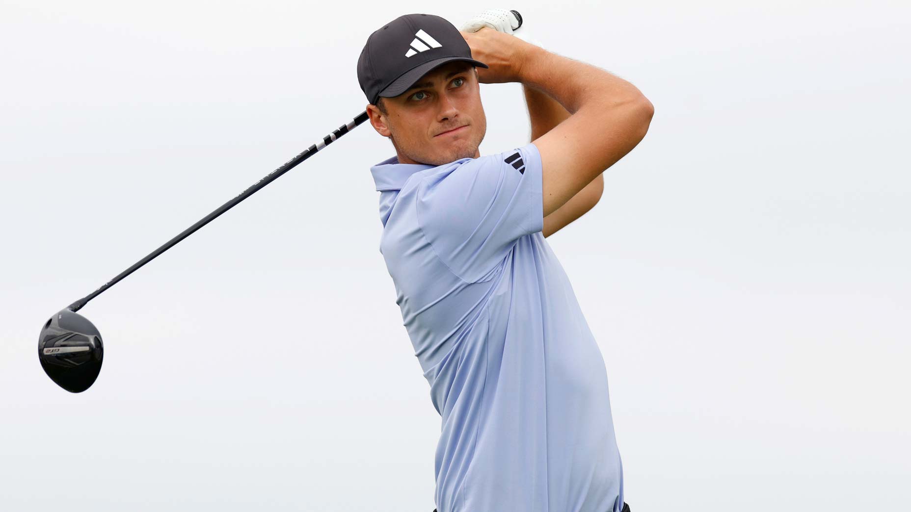 Ludvig Aberg hits drive during the Pro-Am prior to The RSM Classic 2024 at Sea Island Resort on November 20, 2024 in St Simons Island, Georgia.