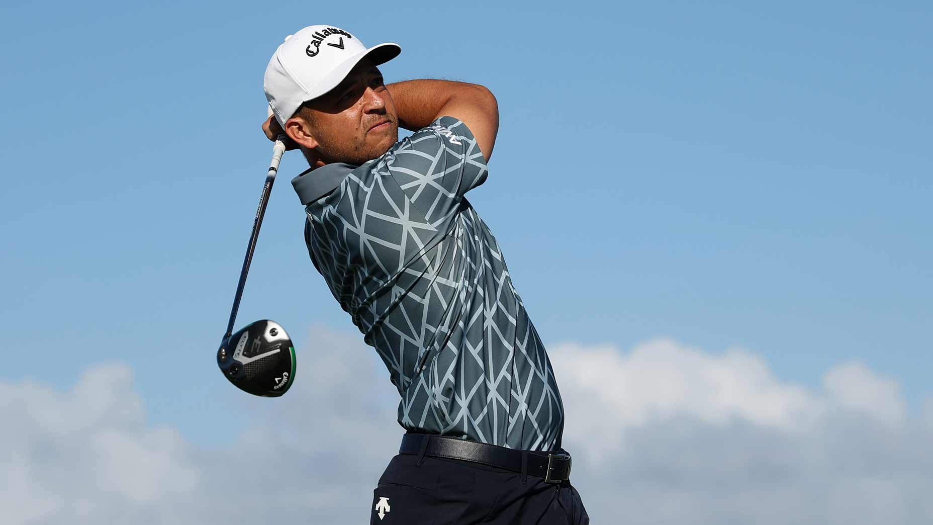 Xander Schauffele with the Callaway Elyte Triple Diamond at Kapalua.