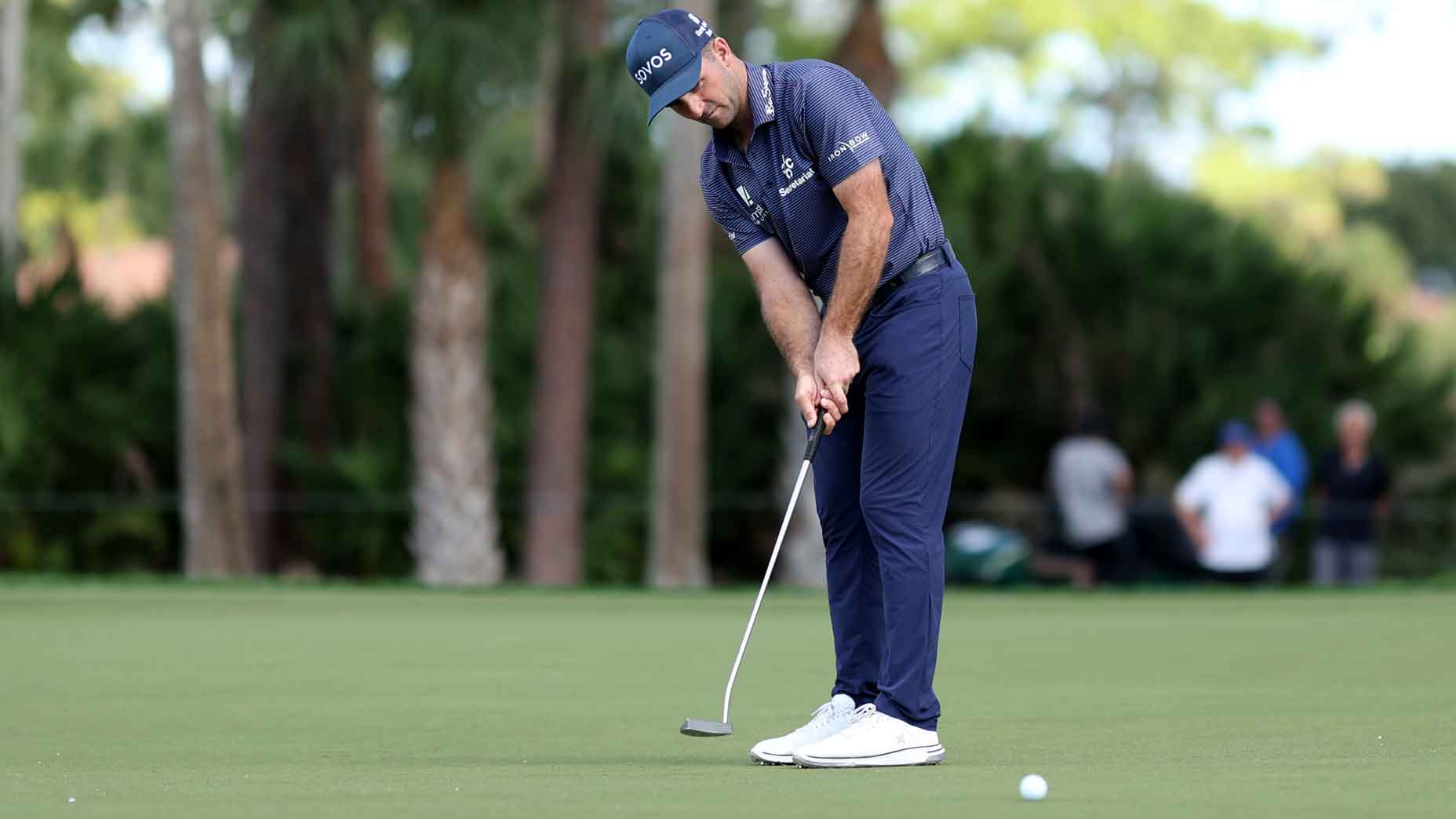 denny mccarthy hits a putt during the 2025 cognizant classic at the palm beaches