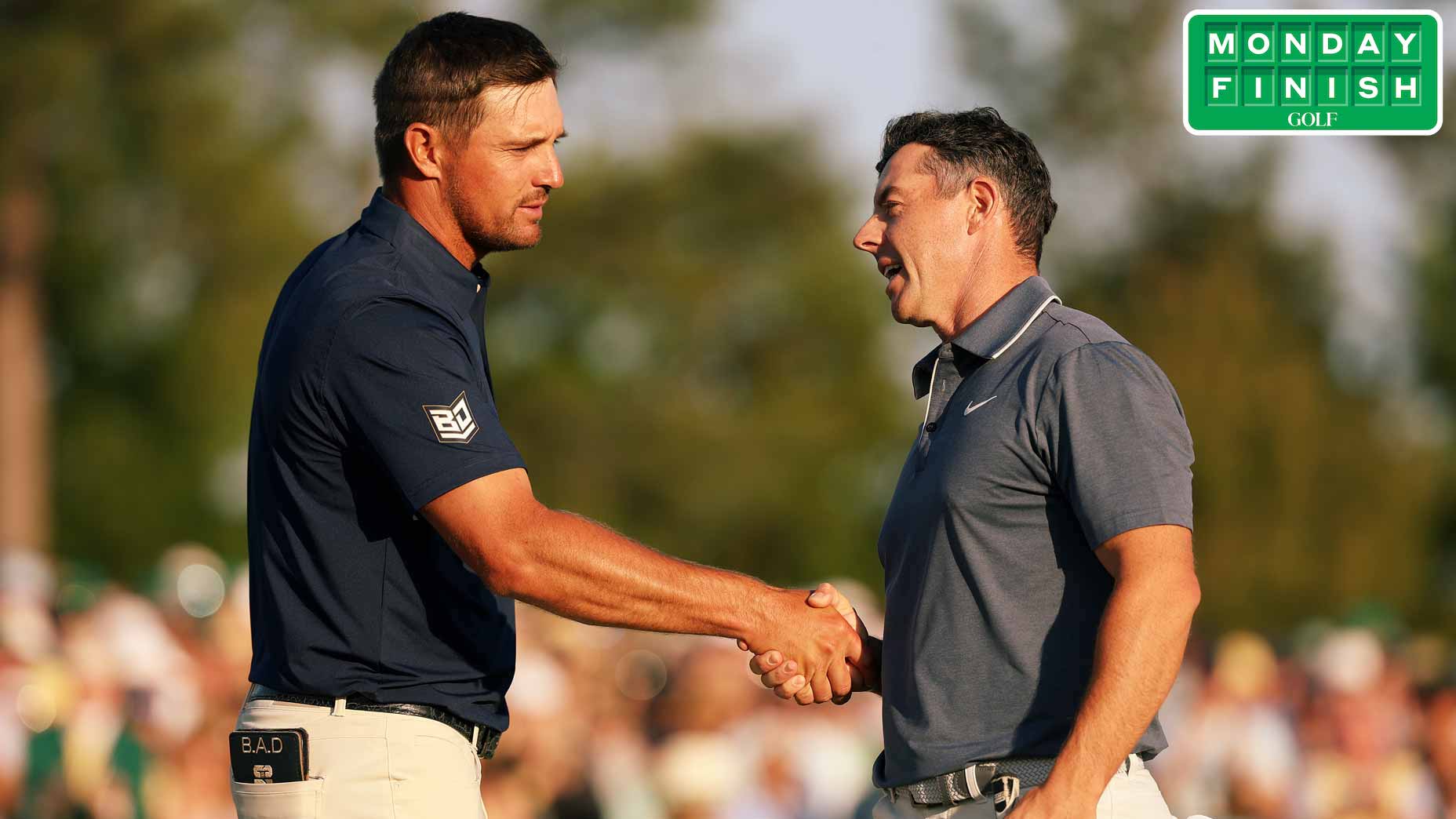 Bryson DeChambeau and Rory McIlroy comprised the final pairing at the Masters.