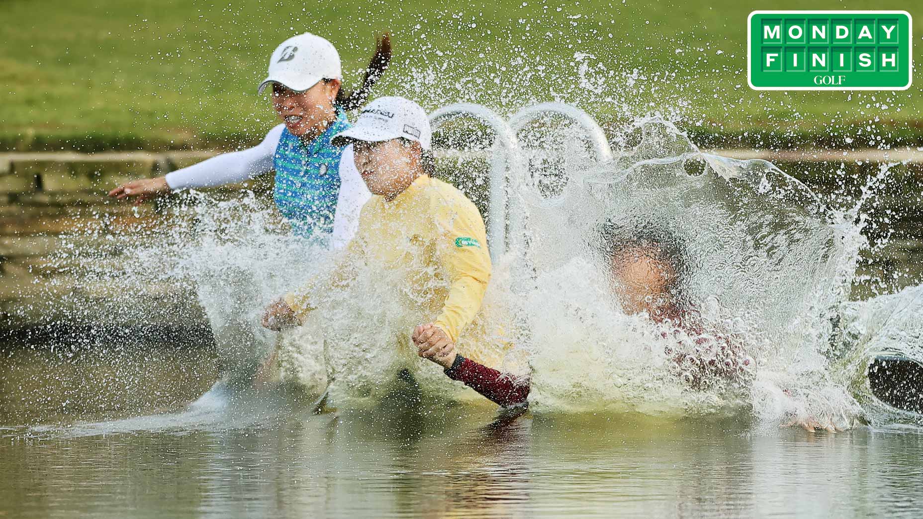 A celebratory scene turned scary at the Chevron Championship.