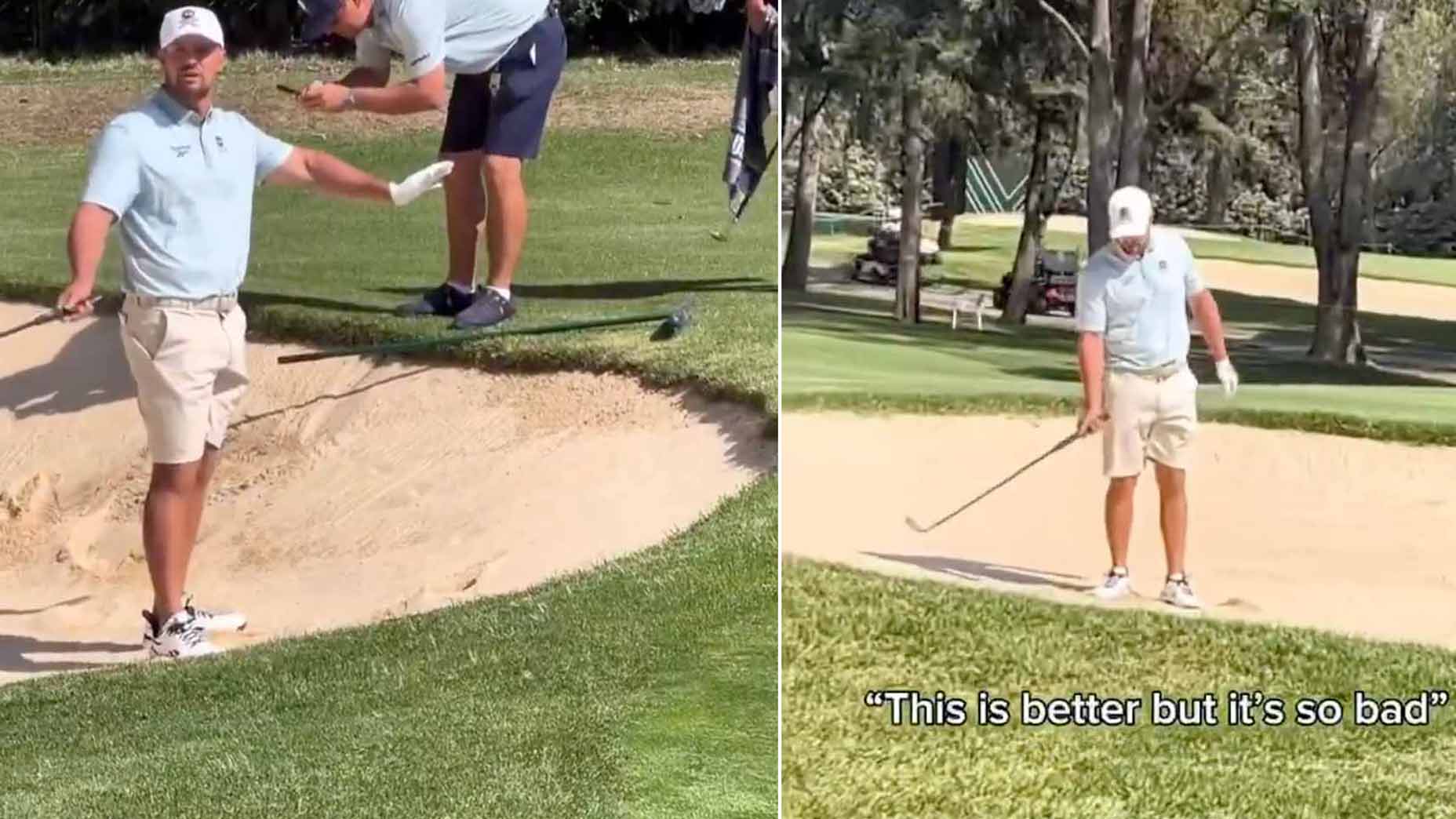 Bryson DeChambeau goes off on the state of the bunkers at the 2025 LIV Golf Mexico City event.