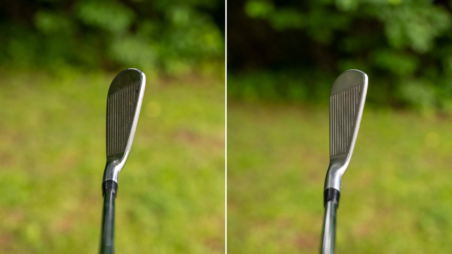 Mizuno 243 and S-3 irons at address.