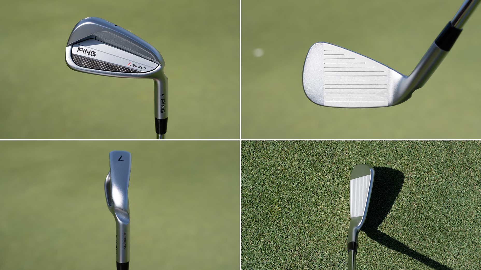 Ping's i240 irons from all angles.