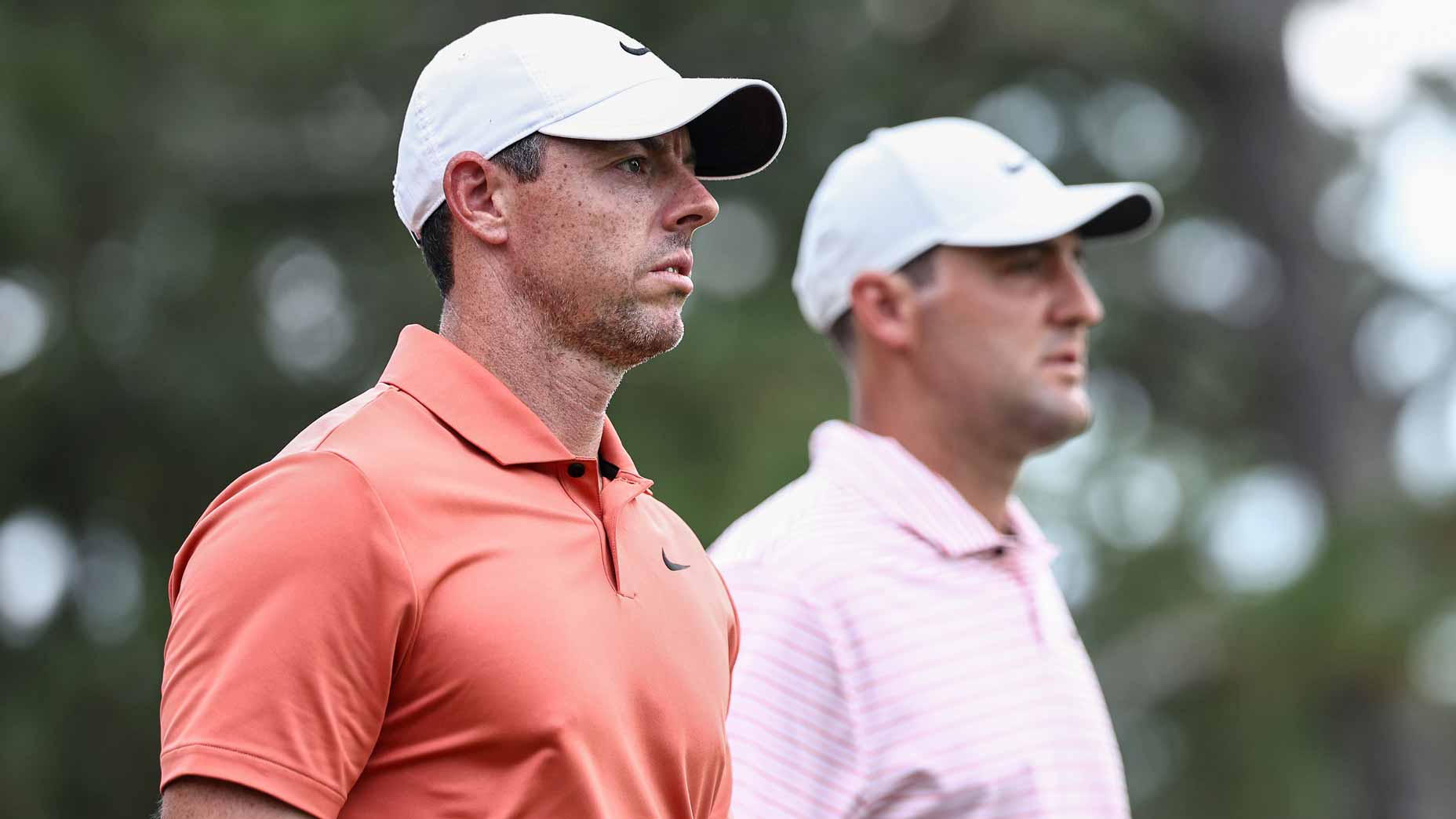 Rory McIlroy and Scottie Scheffler will play alongside Xander Schauffele at Quail Hollow.