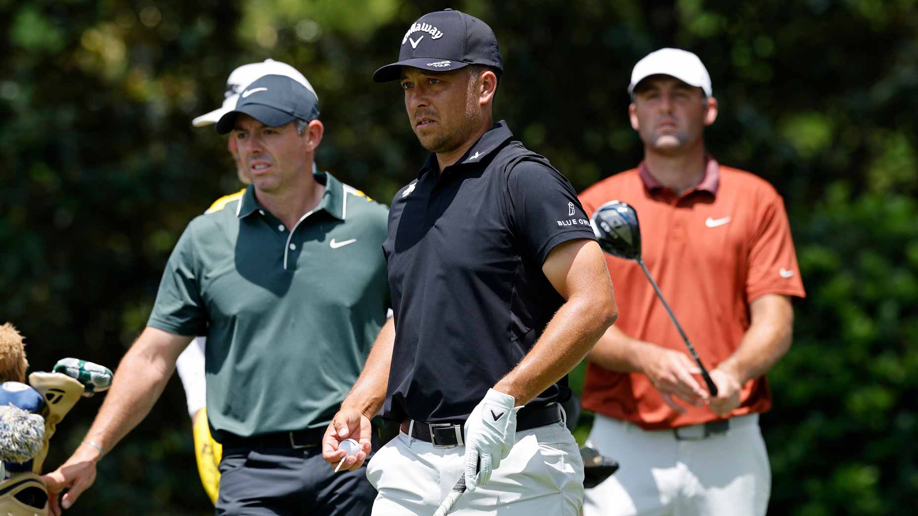 Rory McIlroy, Xander Schauffele and Scottie Scheffler.