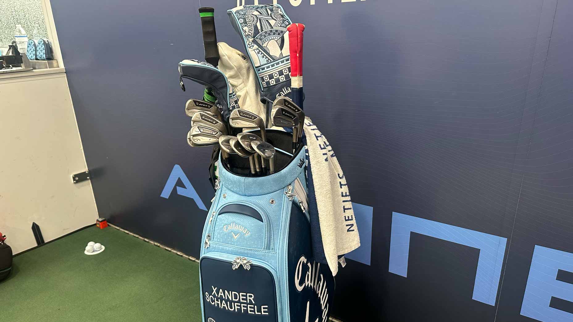 Xander Schauffele's golf bag at the 2025 PGA Championship.