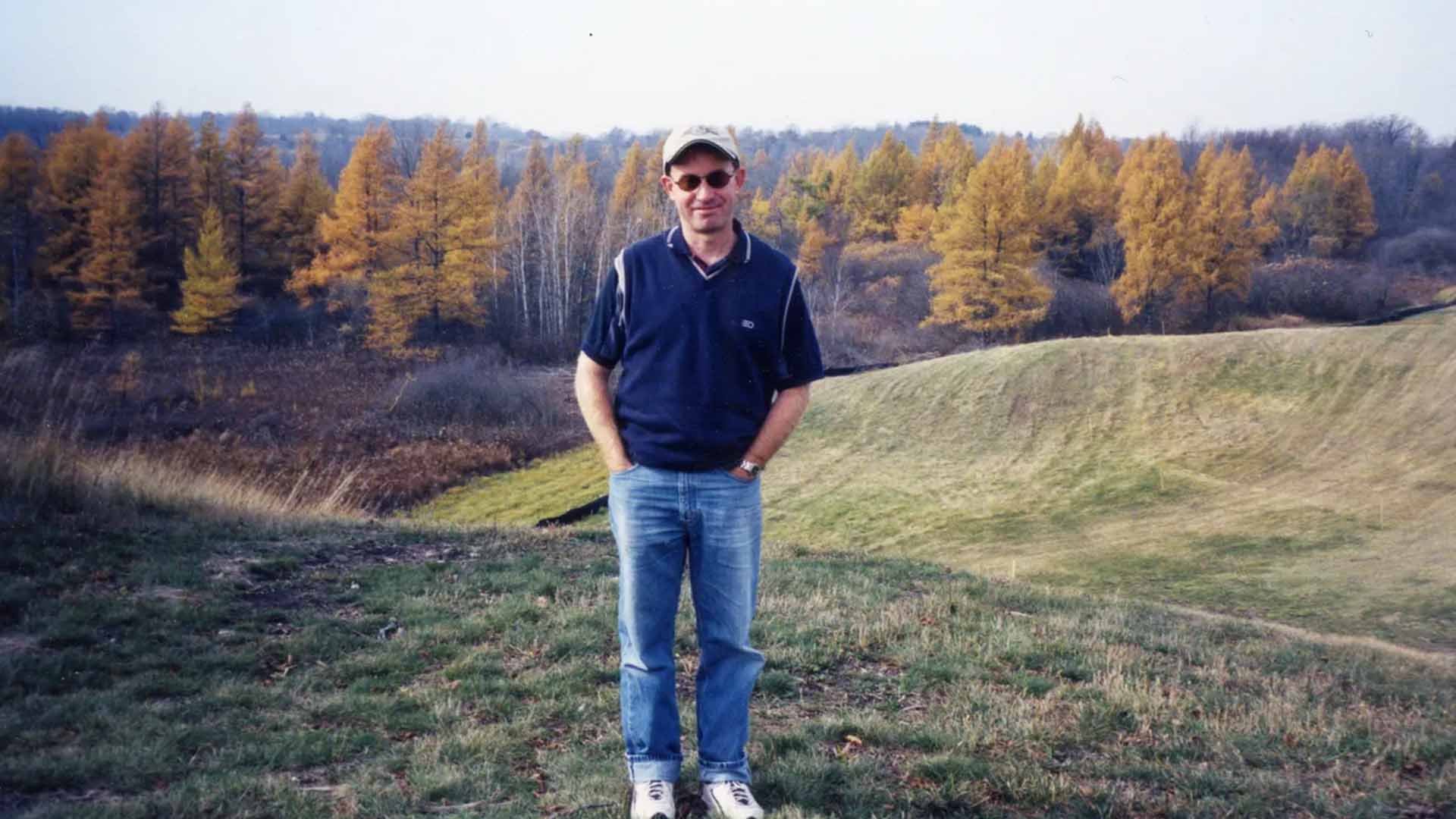 Steve Trattner stands on the site that would become Erin Hills