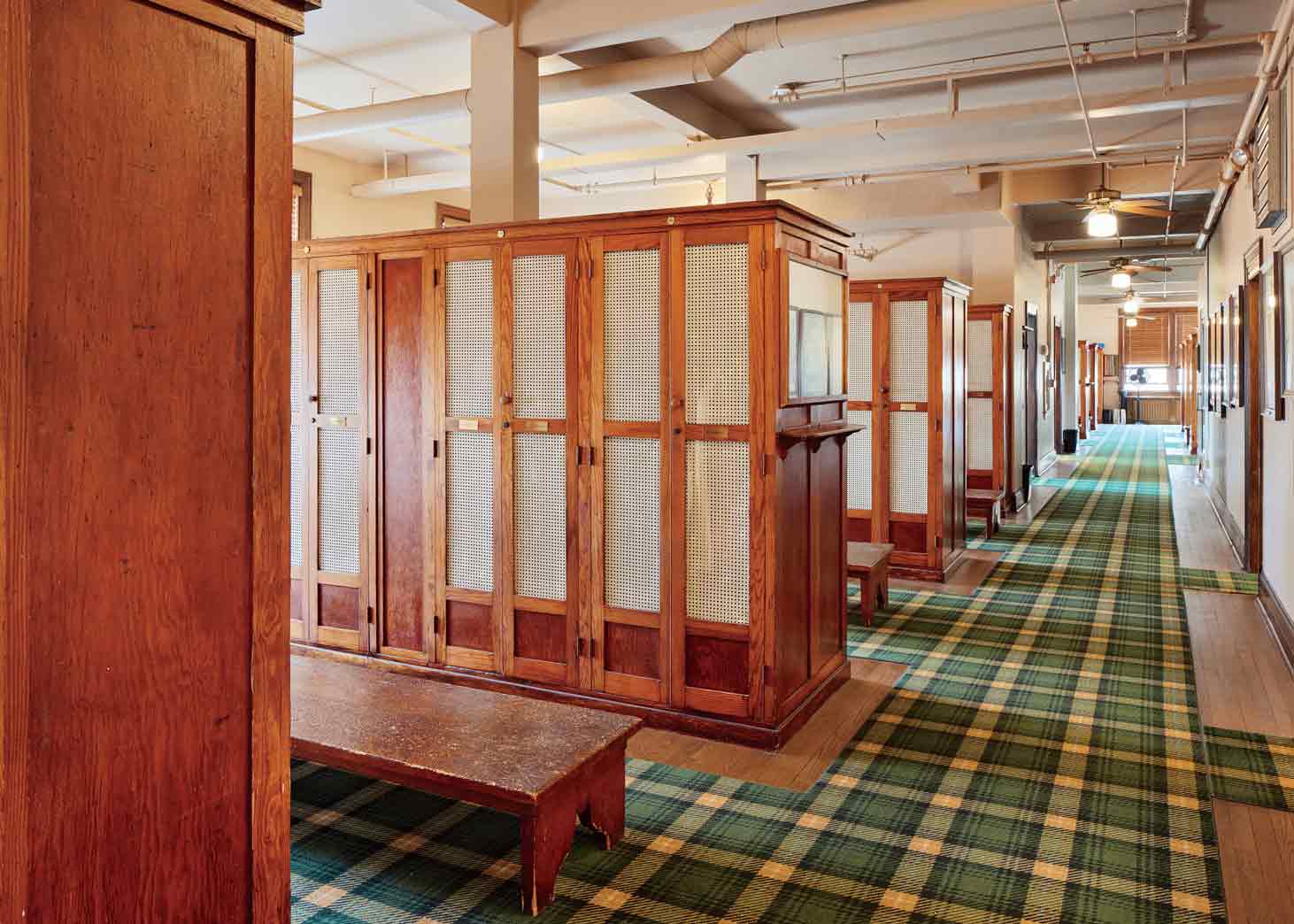 The men’s locker room is a piece of Oakmont’s soul.