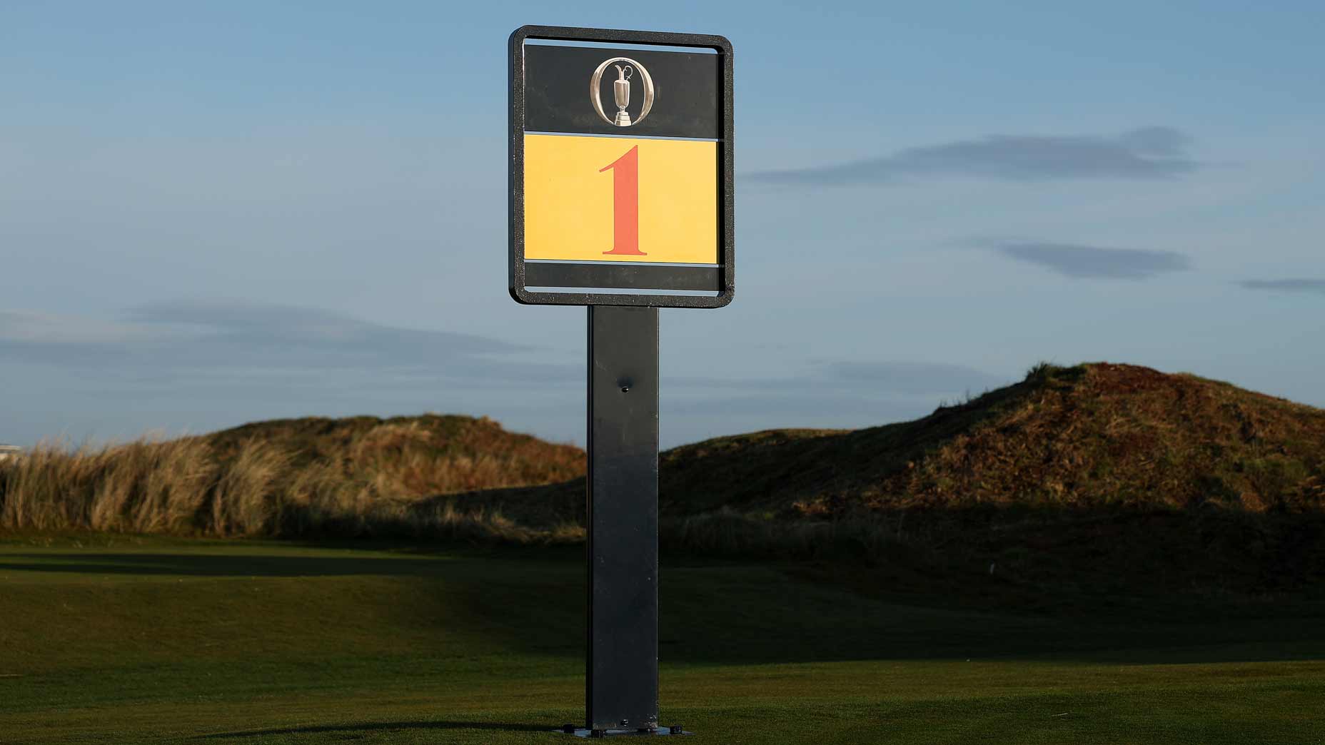 The first tee at Royal Portrush during the 2025 Open Championship.