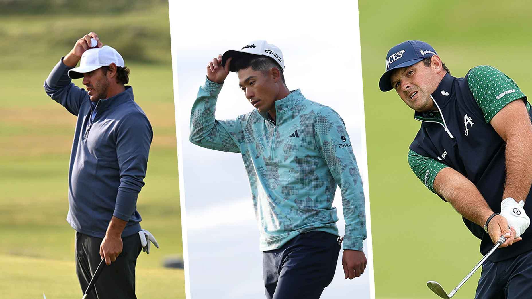 Brooks Koepka, Collin Morikawa and Patrick Reed are among the top pros headed home early at Royal Portrush.