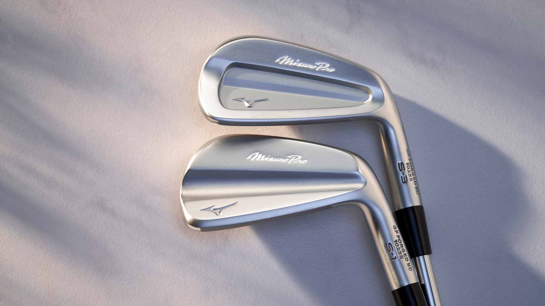 The Mizuno Pro S-3 and S-1 irons.