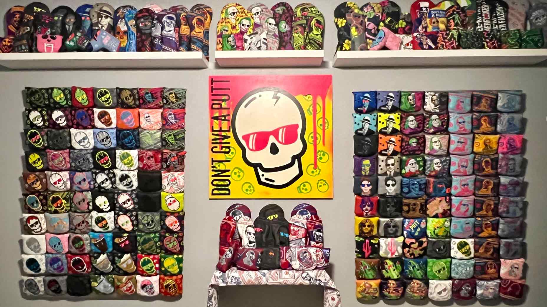 SWAG wall of headcovers