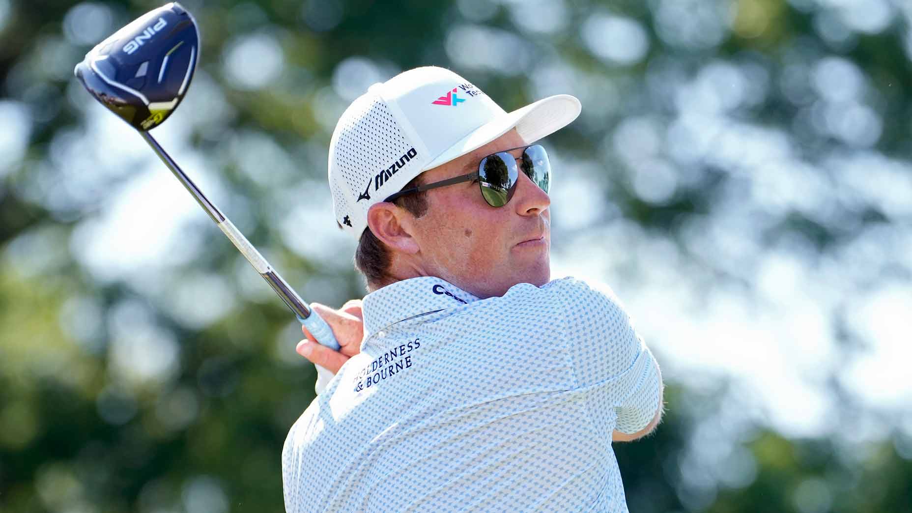 2025 John Deere Classic tee times: Ben Griffin hits drive during the 2025 Rocket Classic.