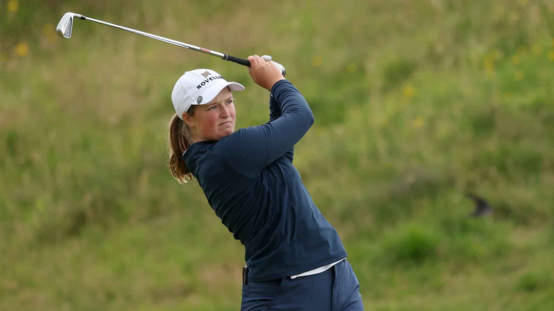 Lottie Woad hits a shot during the final round of the Women's Scottish Open