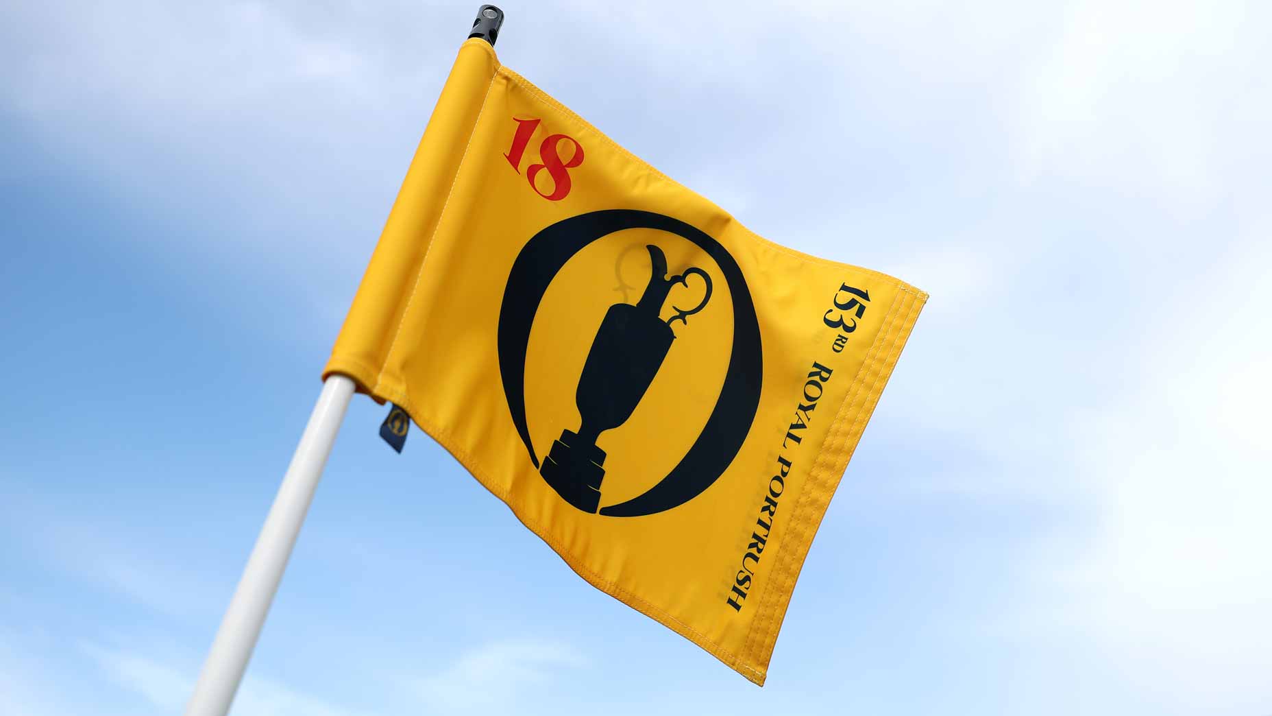 2025 Open Championship schedule: Open flag pictured at Royal Portrush.