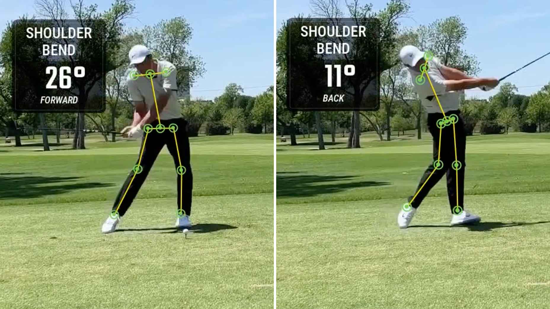 scottie scheffler swings with optimotion technology overlayed