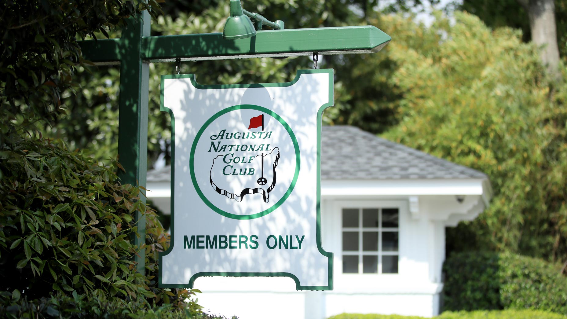A general view of the entrance to Magnolia Lane during the Drive, Chip and Putt Championship prior to the Masters at Augusta National Golf Club on April 07, 2019 in Augusta, Georgia.