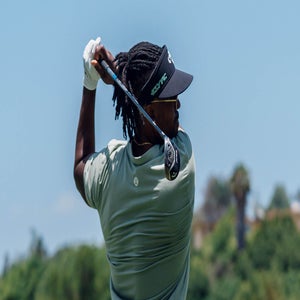 Roger Steele swings the new Callaway Apex UW