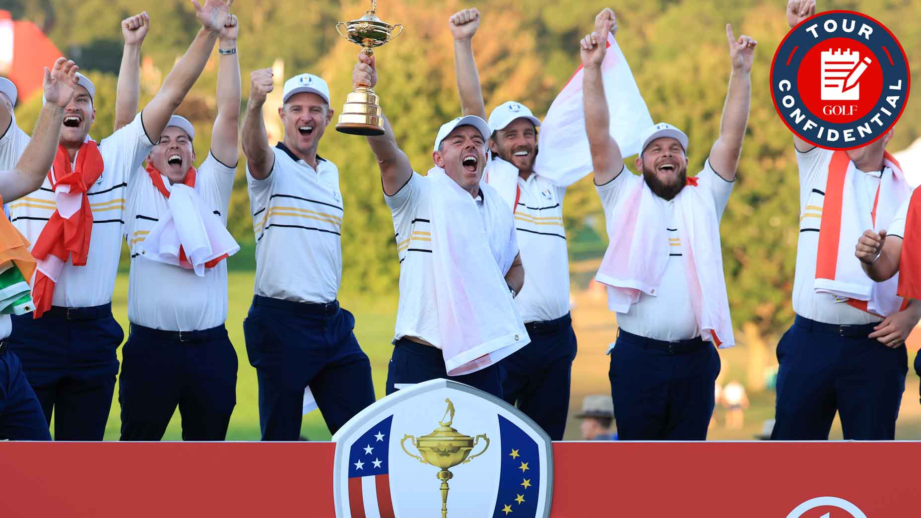 team europe celebrates winning the 2025 ryder cup