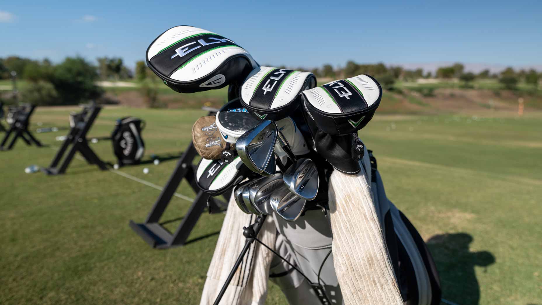 Laetitia Beck golf bag at Epson Tour Championship.