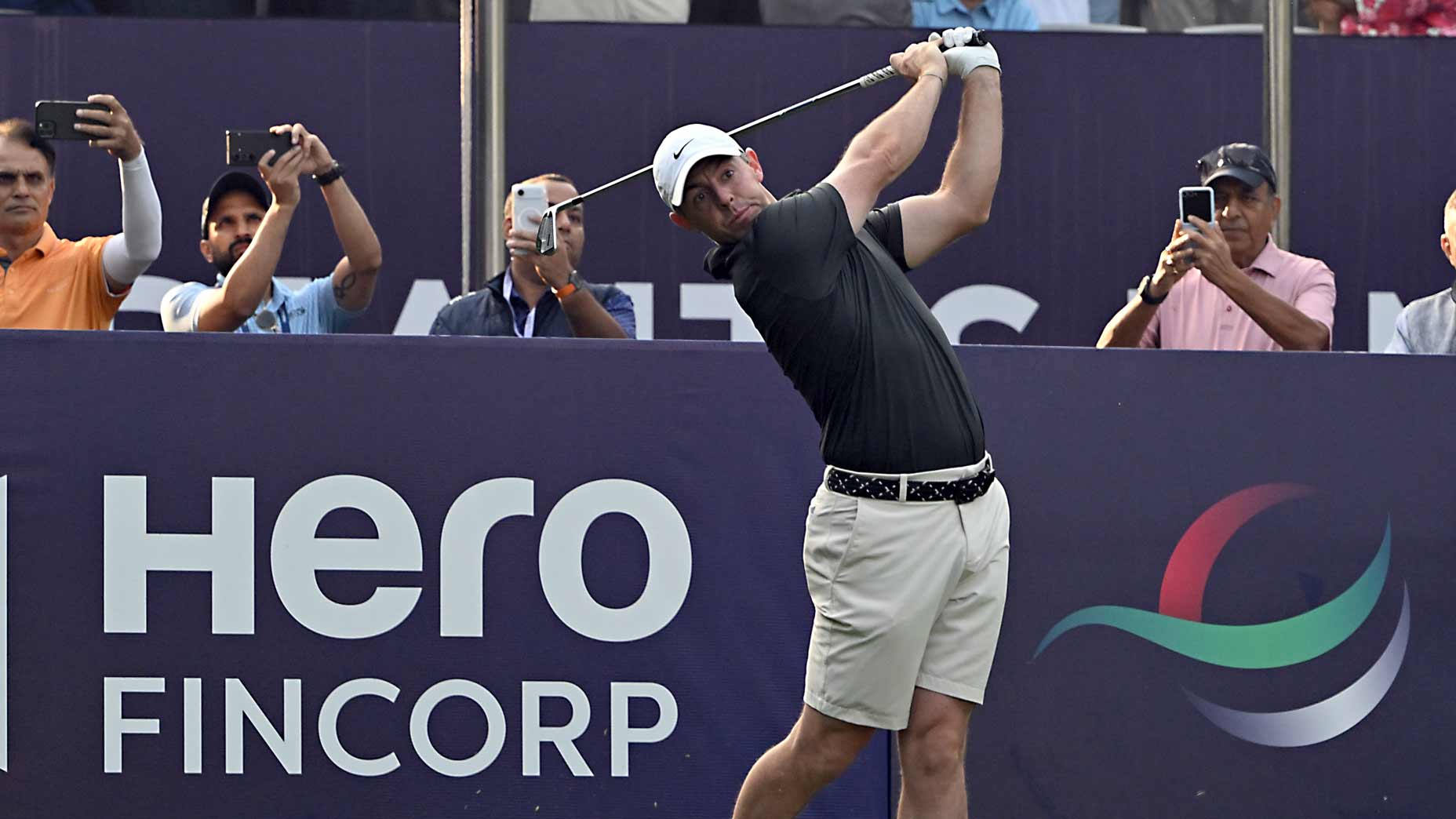 2025 DP World India Championship Thursdat tee times: Rory McIlroy tees off during the tournament at Delhi GC.