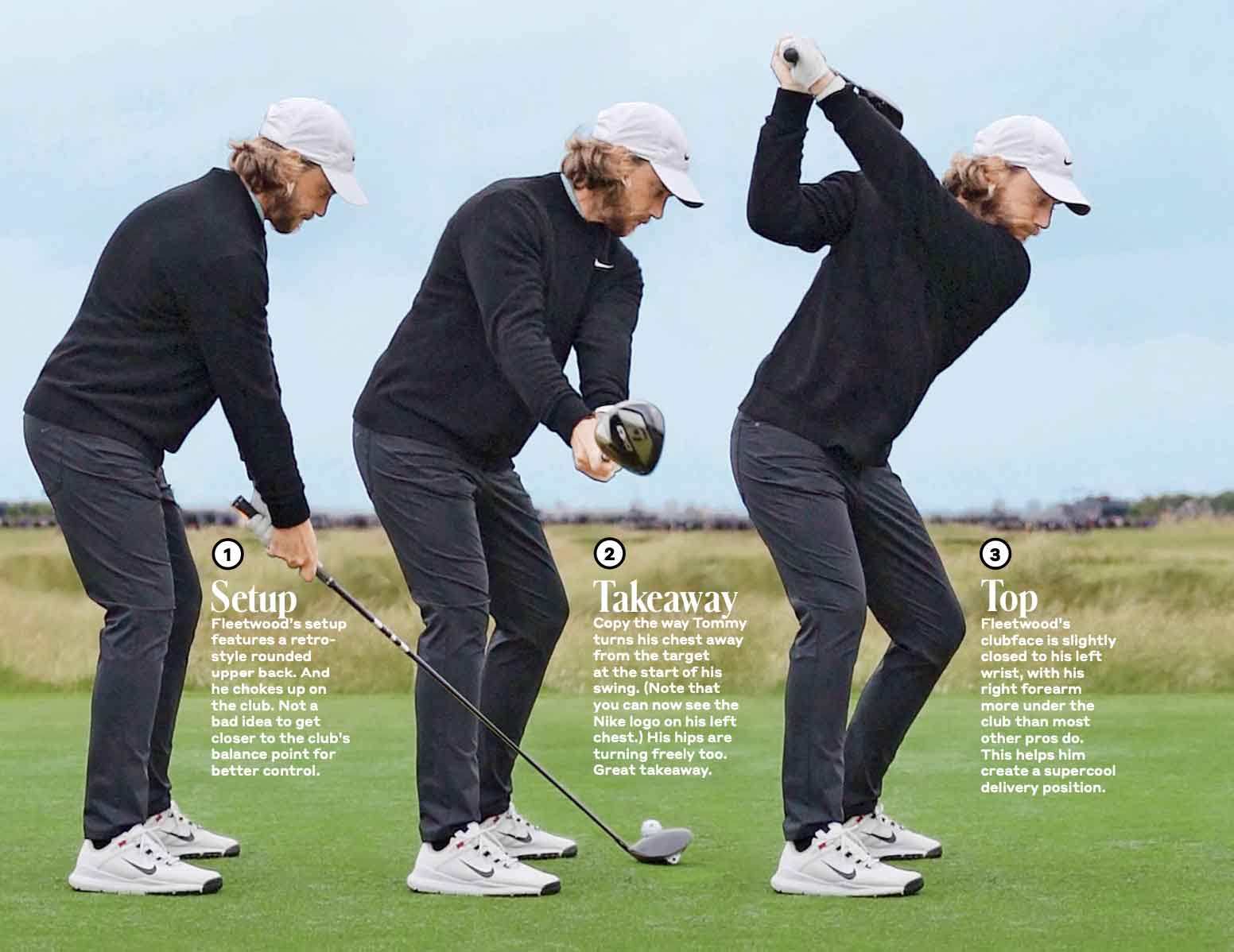 Tommy Fleetwood swing sequence