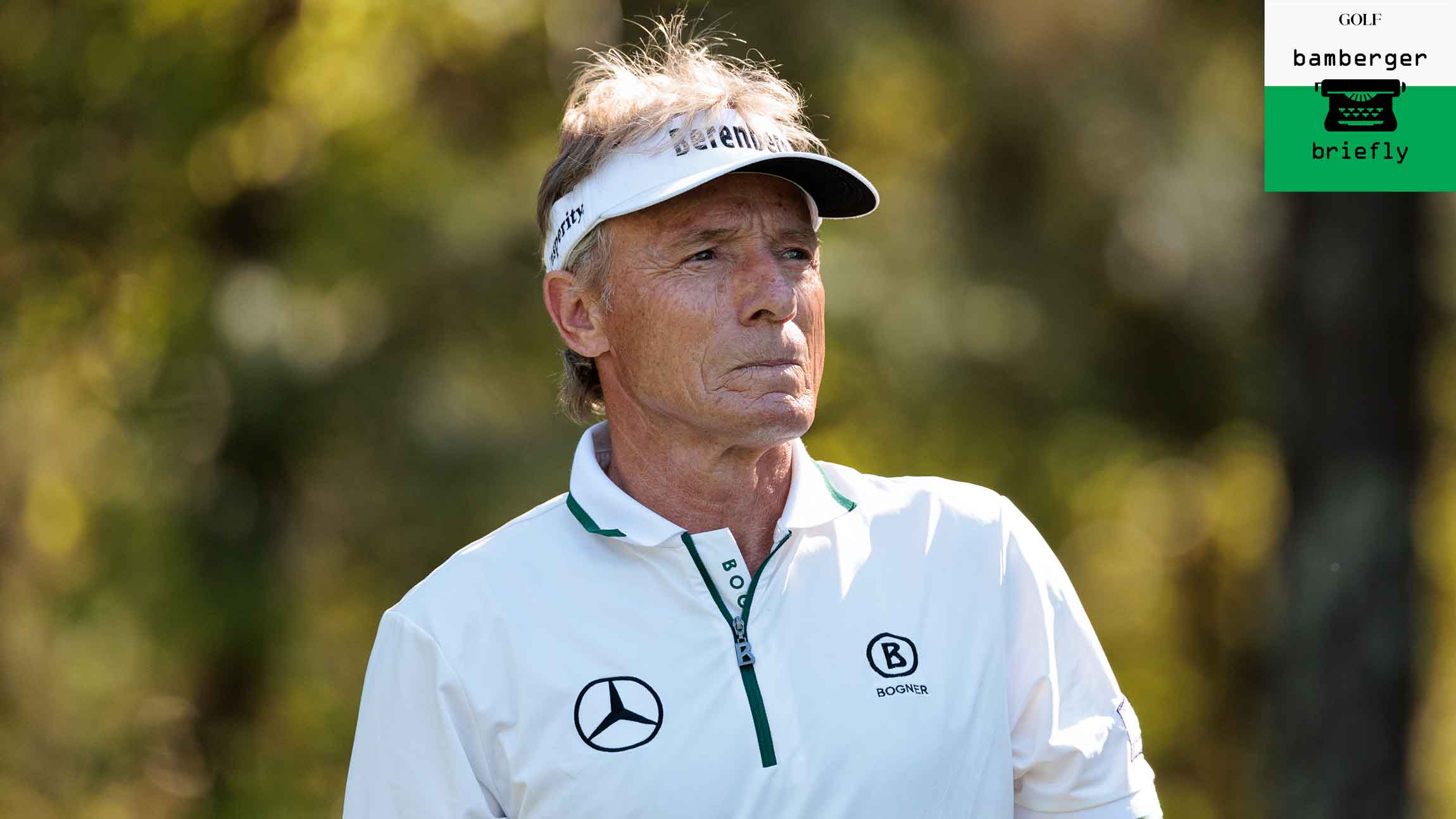 bernhard langer on a fairway at charles schwab cup