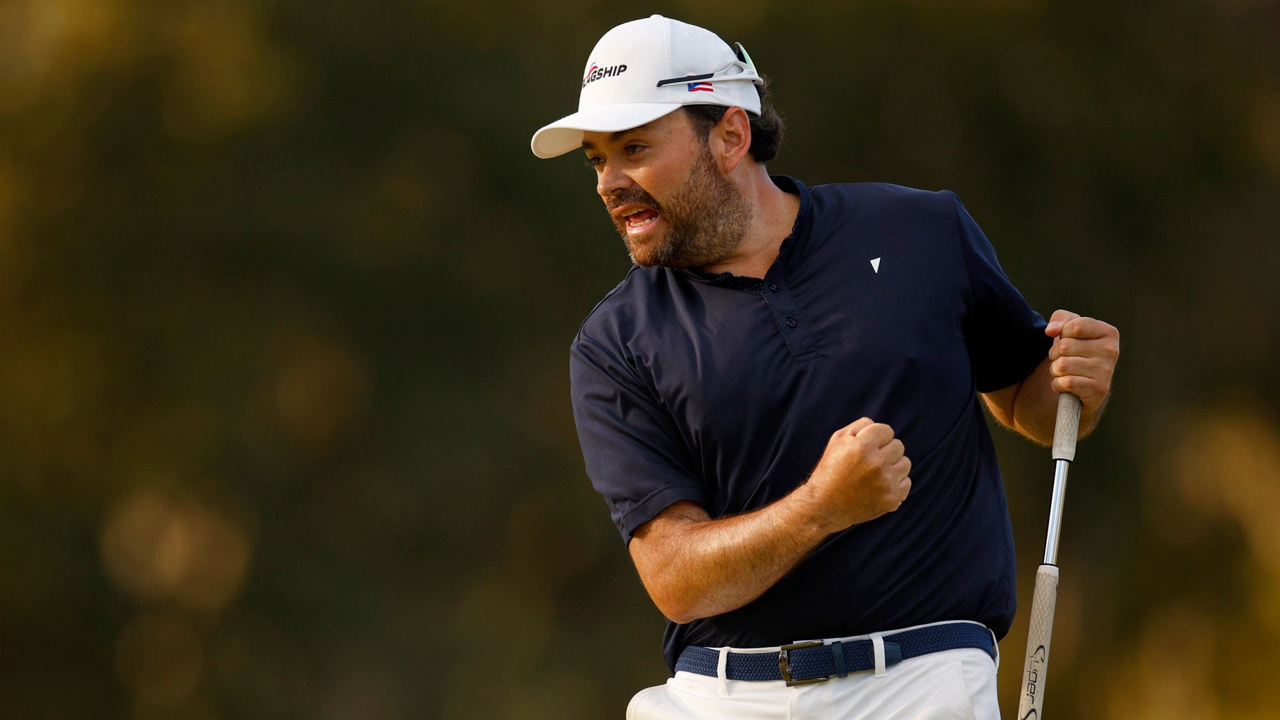 Marcelo Rozo of Colombia celebrates making it through Q-School