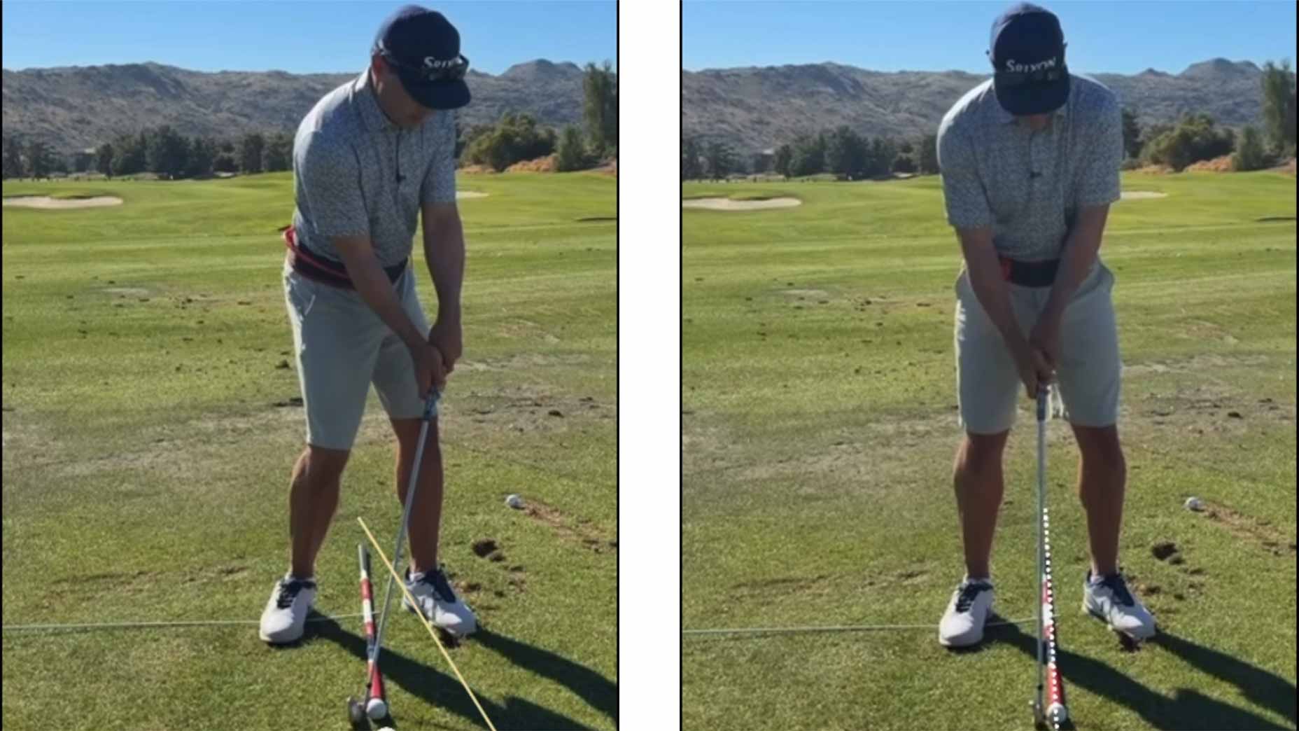martin chuck demonstrates the ball effectively moving during the swing