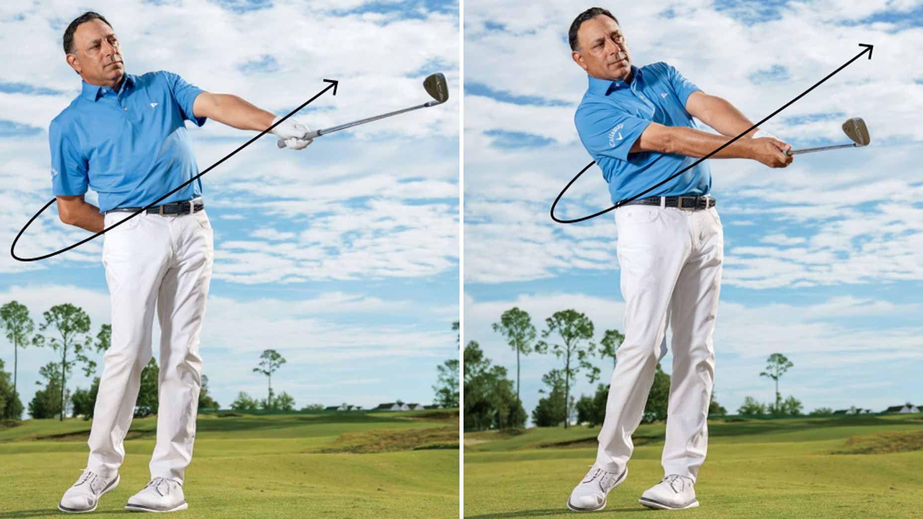 mike malizia demonstrates how to hit a low spinning pitch shot