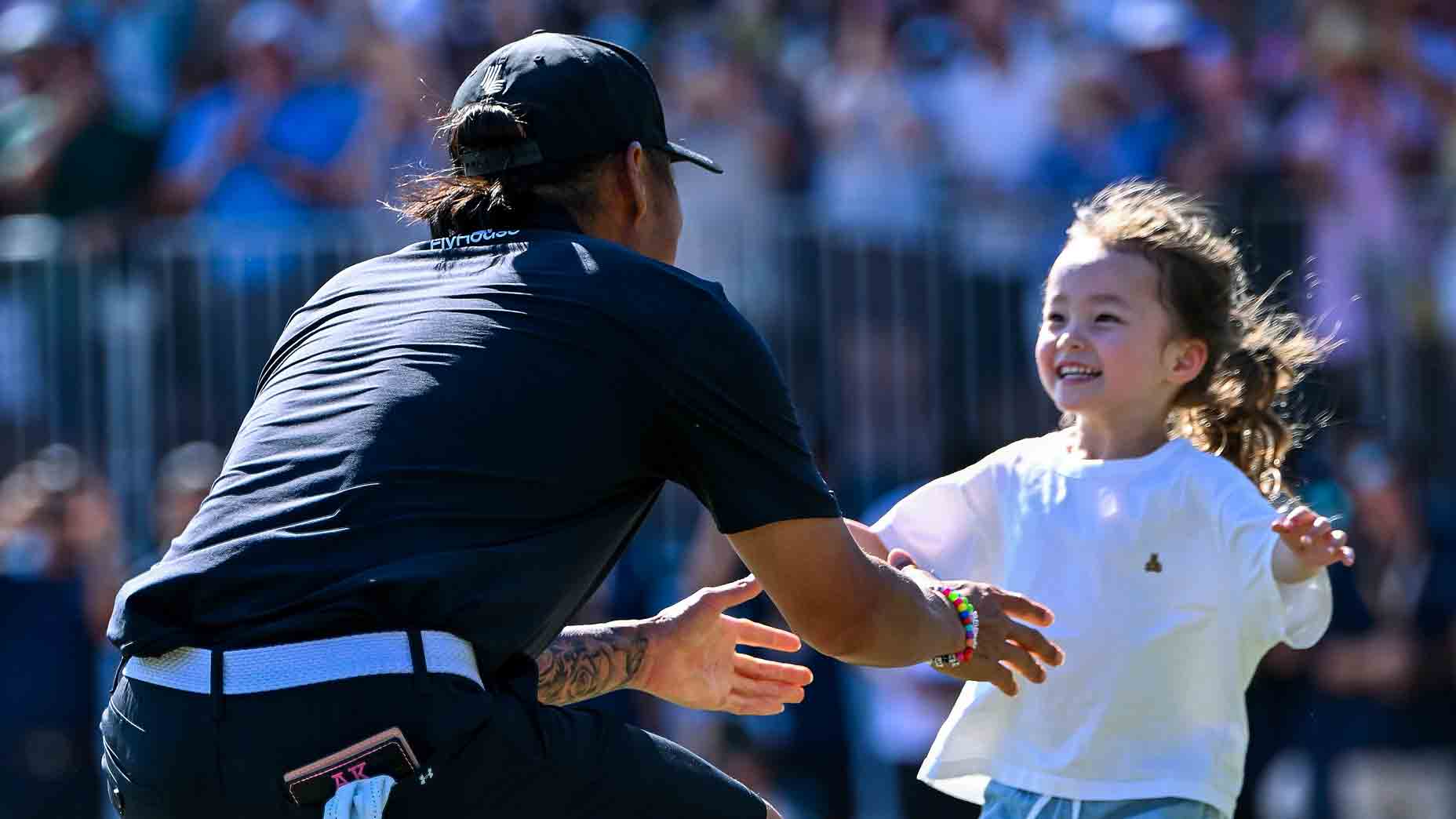 Anthony Kim, daughter Bella