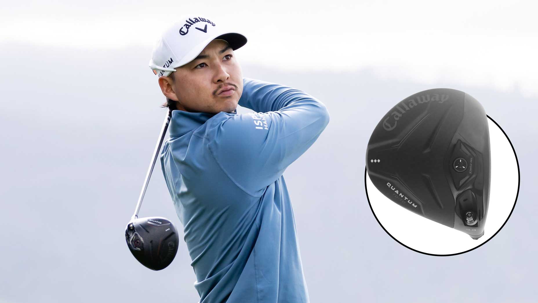 Min Woo Lee of Australia tees off the fourteenth hole during the second round of the AT&T Pebble Beach Pro-Am 2026 on February 13, 2026 at Pebble Beach Golf Links in Pebble Beach, CA.